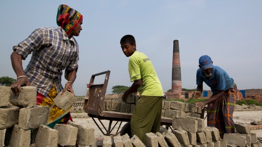 Bricks Field Workers In Bangladesh