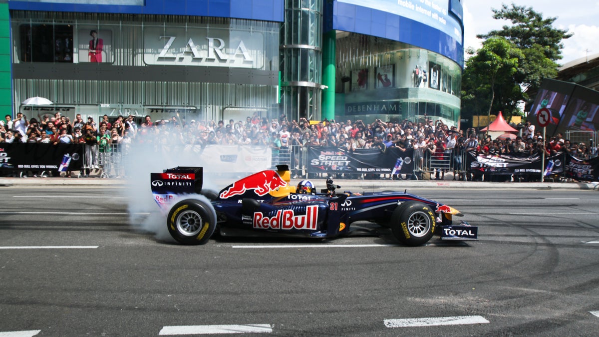 Red Bull formula 1 racing in Kuala Lumpur