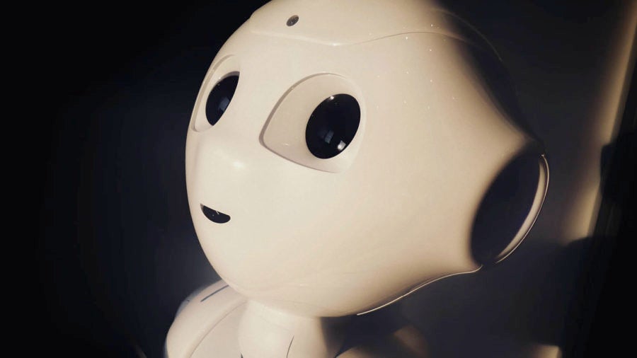 Face of Pepper the AI robot