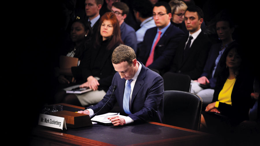 Mark Zuckerberg testifying in court after data scandal