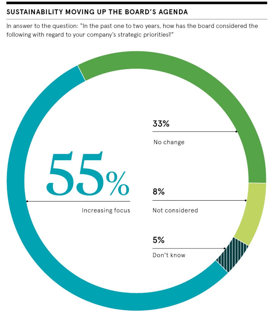 Sustainability on boards agenda