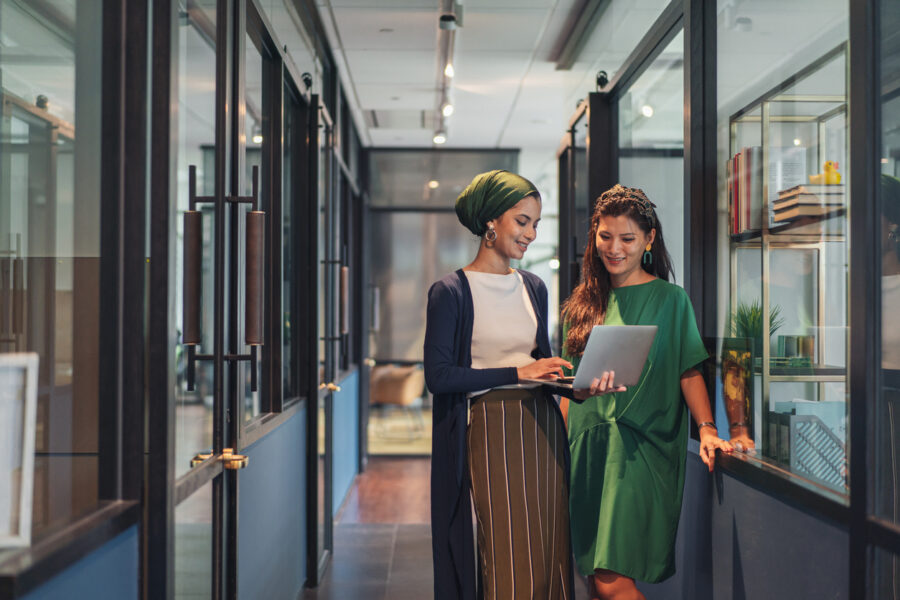 Women At Work Business Women In Discussion