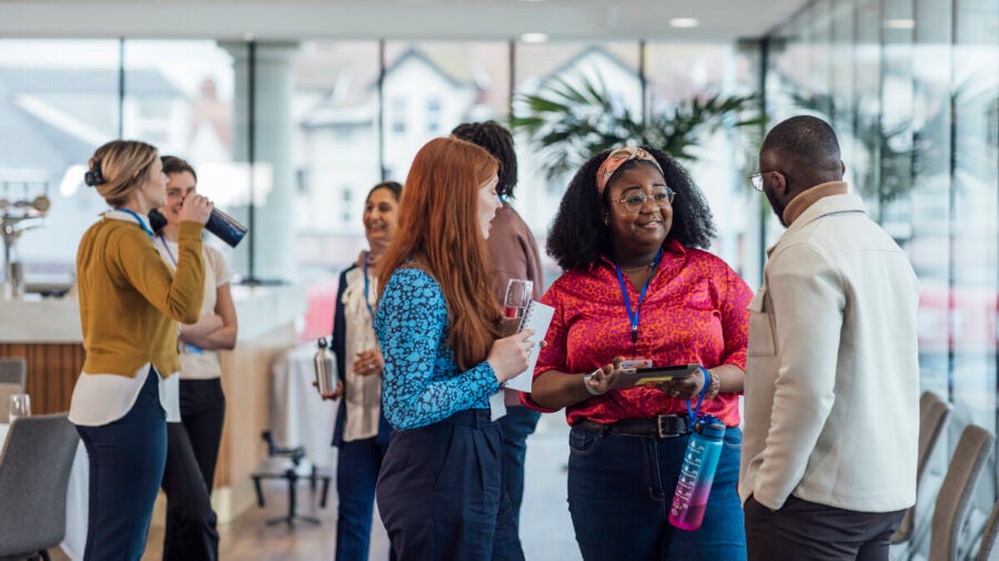 Group of people networking