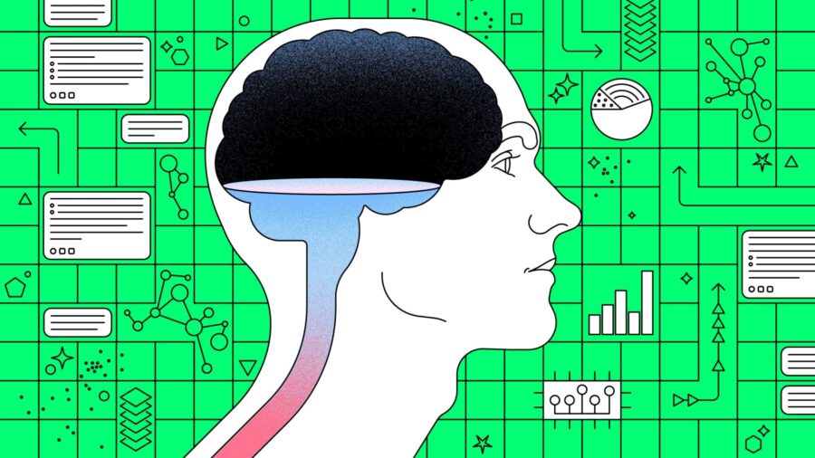 Illustration of AI's impact on our critical-thinking skills