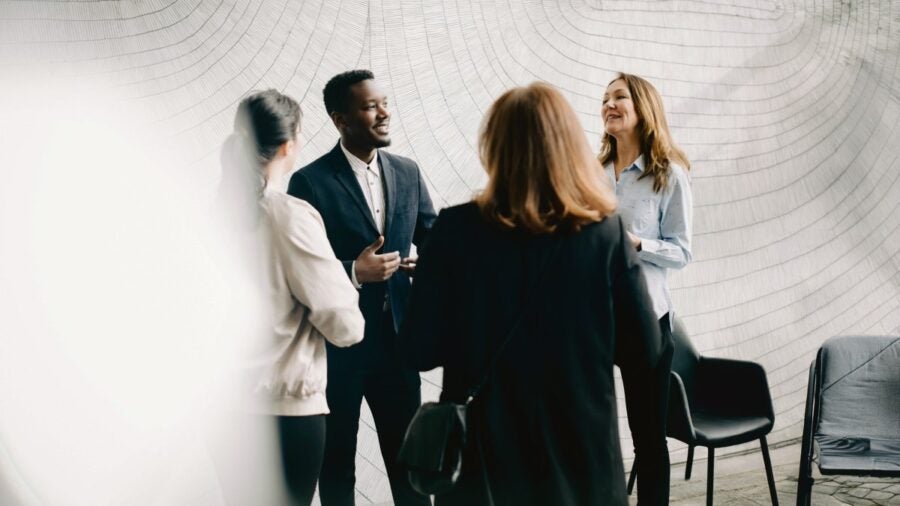 Group Of Colleagues Talking2