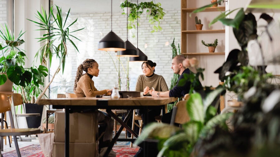 Hr Managers Conducting A Job Interview At Startup Office