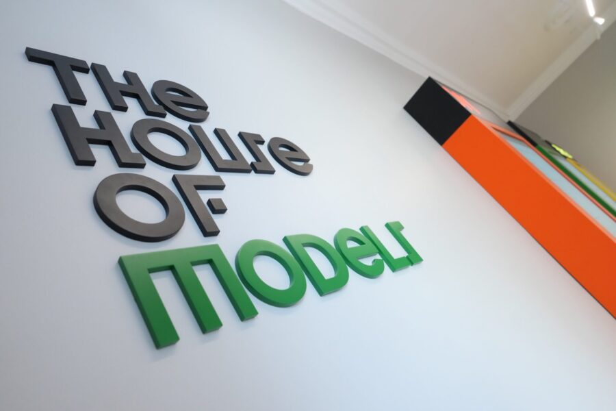 The House of Models sign at entry